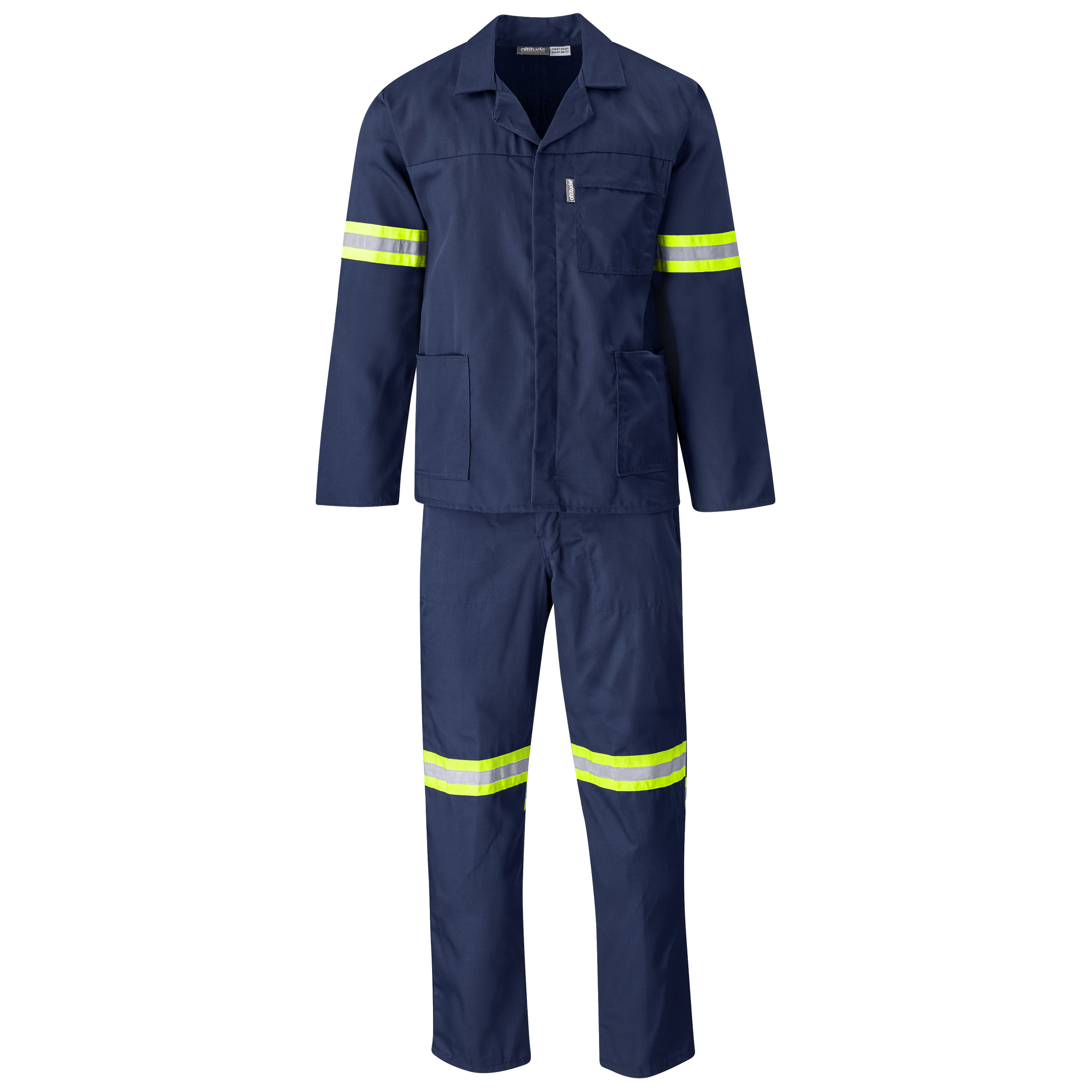 Polycotton Work Suit - Reflective Arms & Legs-image
